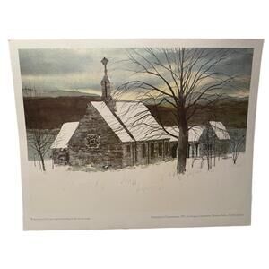 Xavier Ironside Memorial Chapel Lake Junaluska, NC 1973 Signed Painting